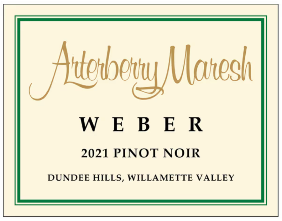 Arterberry Maresh Weber Vineyard Pinot Noir 2021 12pack