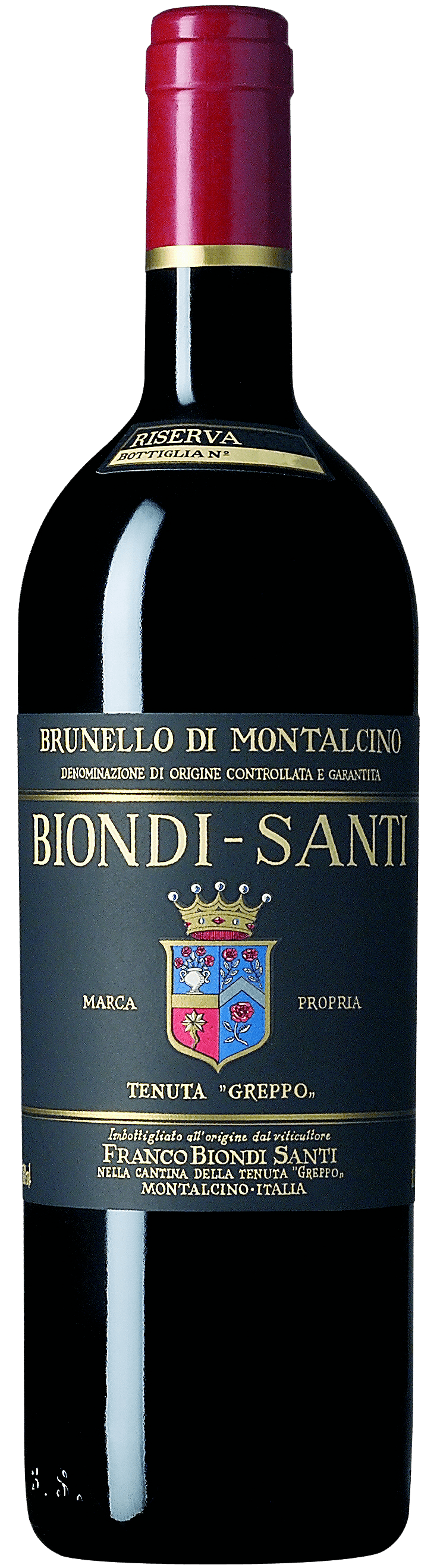 Biondi Santi Tenuta Greppo Brunello di Montalcino Riserva 2012 wine bottle