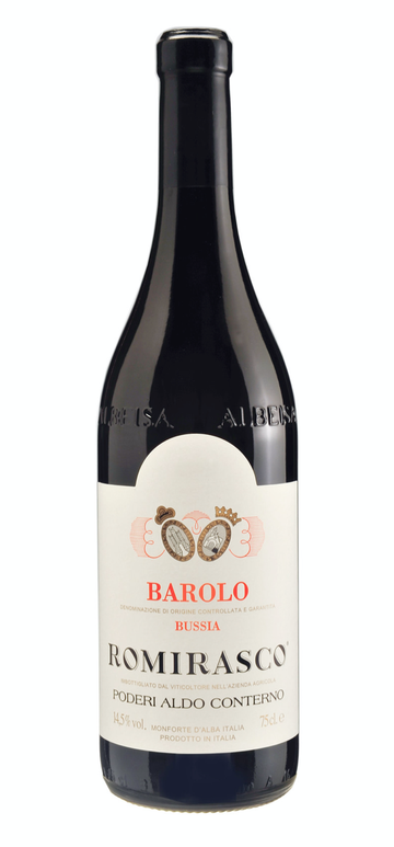 Poderi Aldo Conterno Barolo Bussia Romirasco 2016 wine bottle