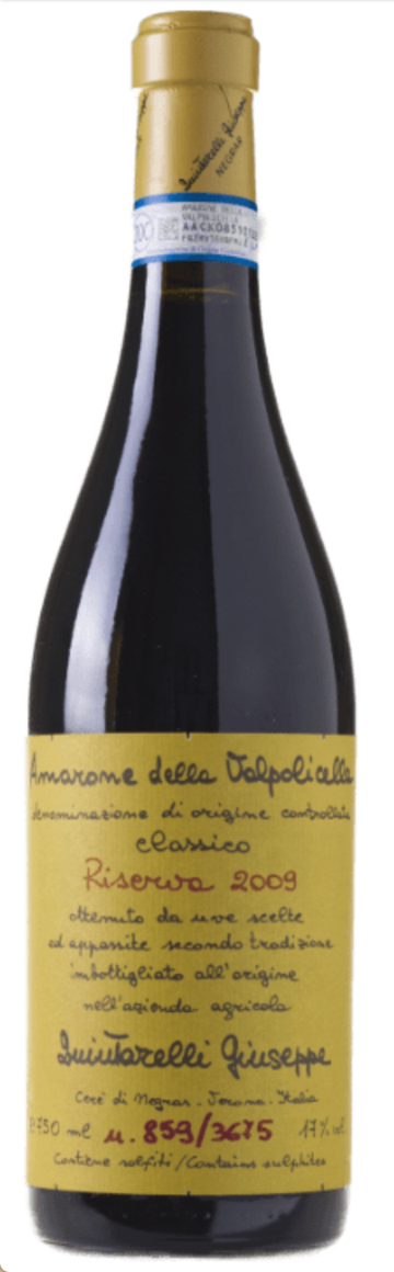 Quintarelli Amarone della Valpolicella Classico Riserva 2009 wine bottle