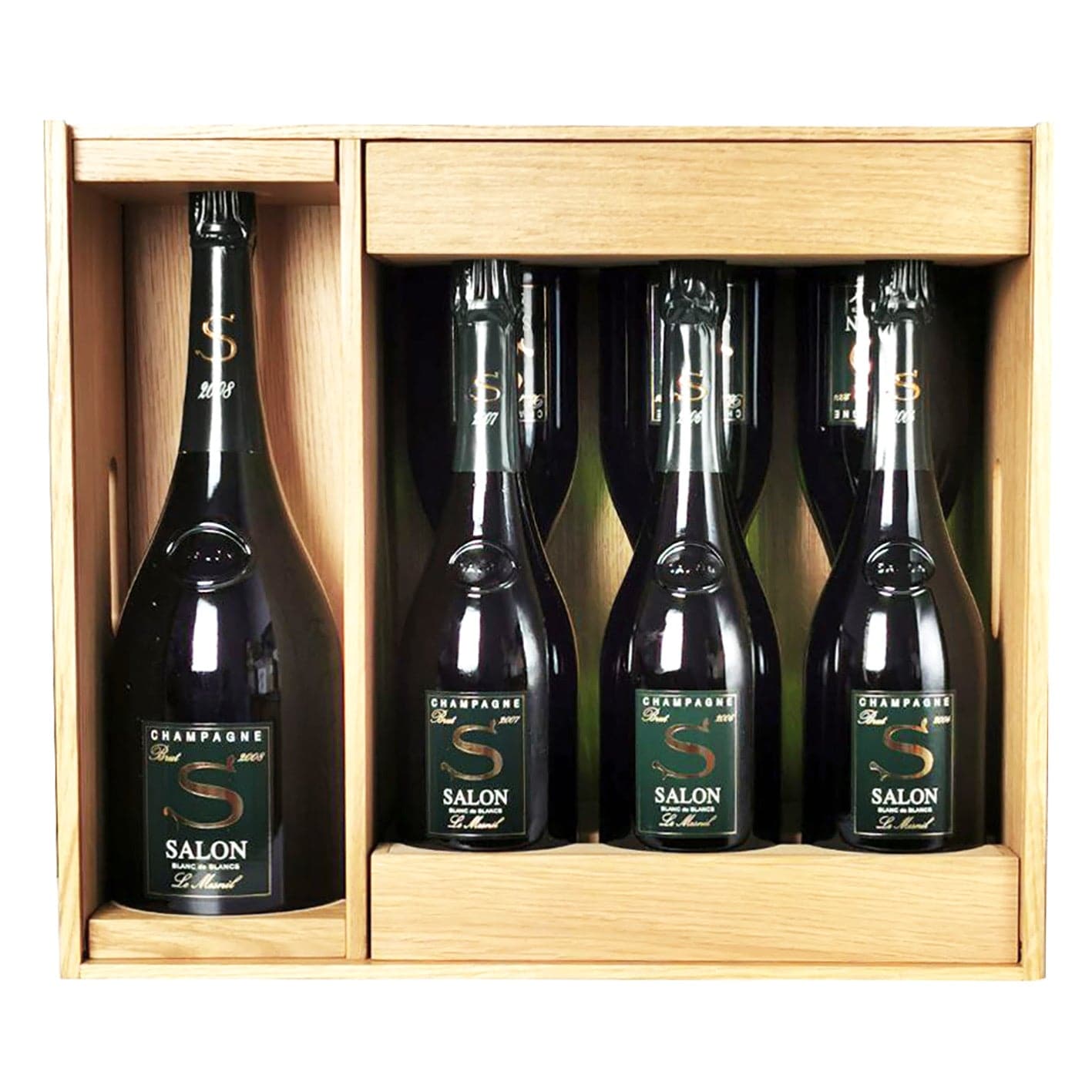 Salon Blanc de Blancs Le Mesnil Brut Set 1x2008 Magnum, 2x2007, 2x2006, 2x2004