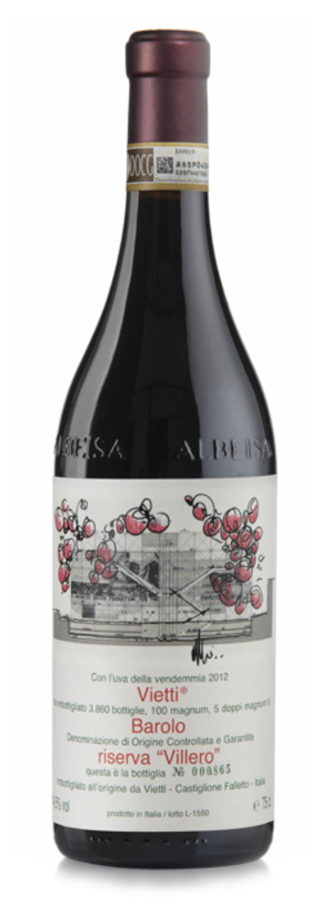Vietti Barolo Riserva Villero 2012 wine bottle