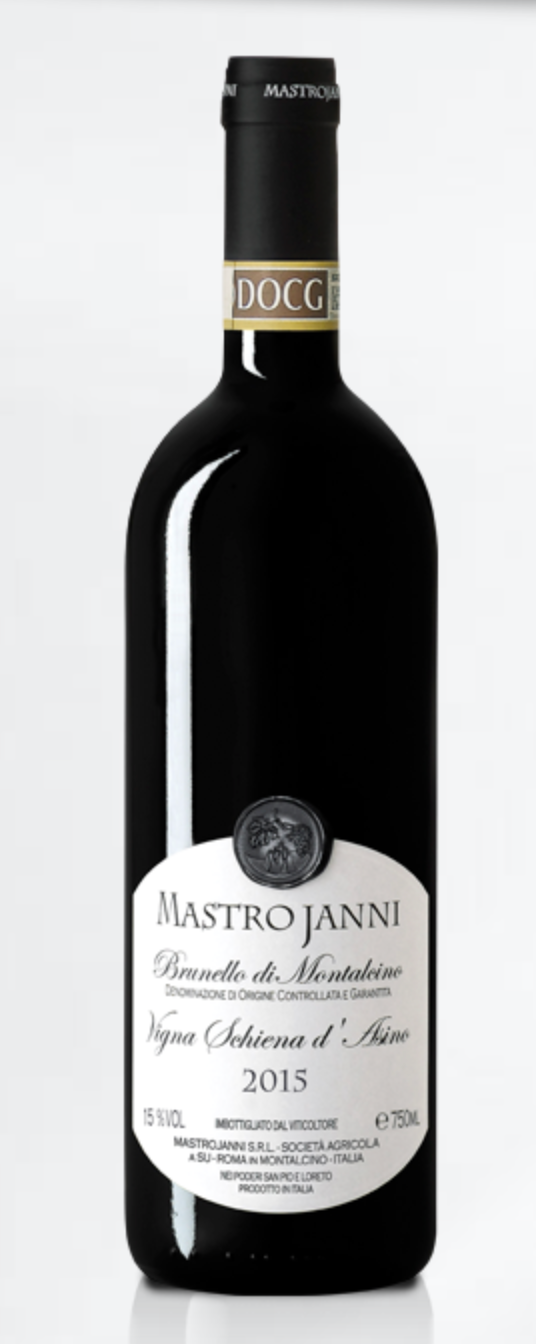 Mastrojanni Brunello di Montalcino Vigna Schiena d'Asino 2015 wine bottle